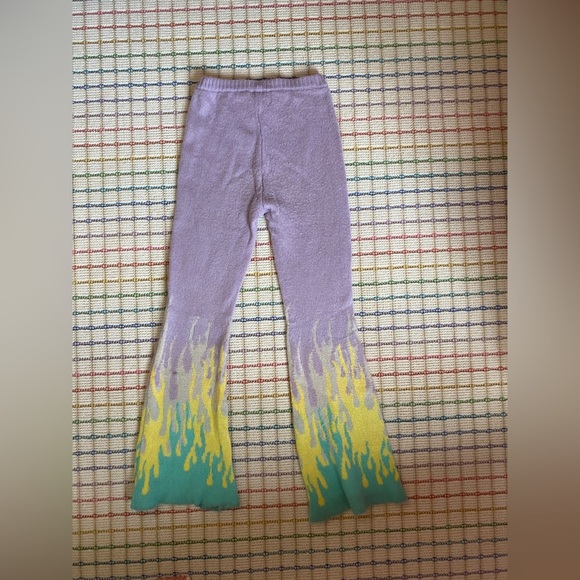 THE RAGGED PRIEST / FREE PEOPLE KNIT FLAME FLARE PANTS: size XS - Picture 4 of 6